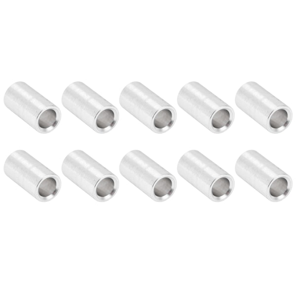 10 kpl alumiiniseosvälikkeet pyöreä kierteetön tuki lisävarusteet ulkohalkaisija 6mm pitkä 10mm