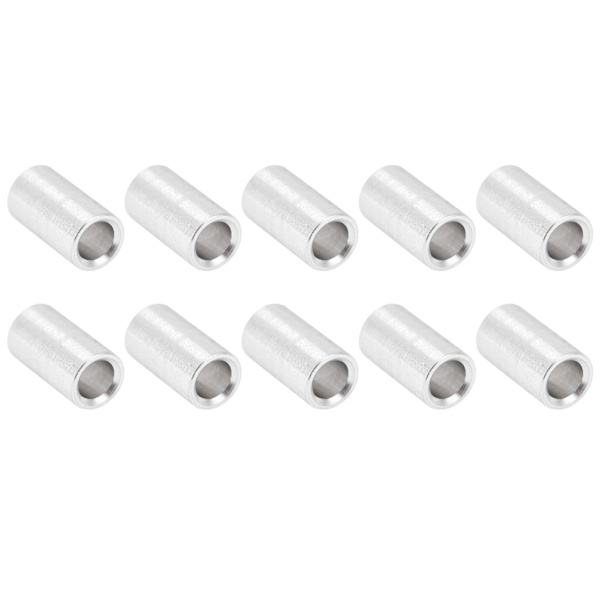 10 st aluminiumlegering distansrör runda gänglösa distansstöd tillbehör ytterdiameter 6 mm lång 10 mm