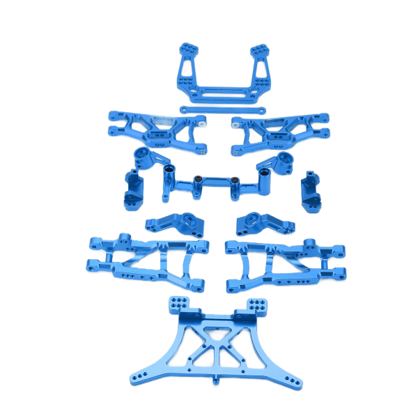 1/10 RC Metal Oppgraderingstilbehør for TRAXXAS RC Front Rear Suspension Arm Steering Cup Kit for TRAXXAS SLASH 2WDBlue
