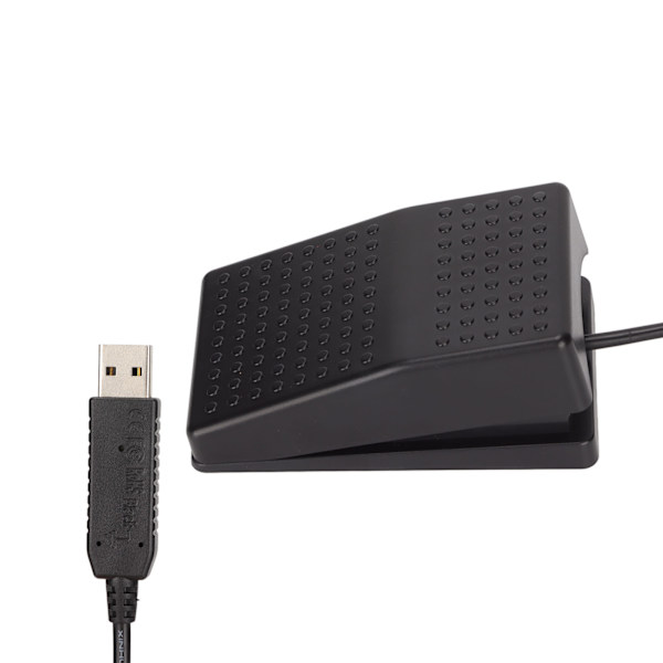 USB-fodkontakt USB-enkeltpedal mekanisk kontakt med indikatorlys Standard HID-programmerbar pc-tastatur-mus-enhed