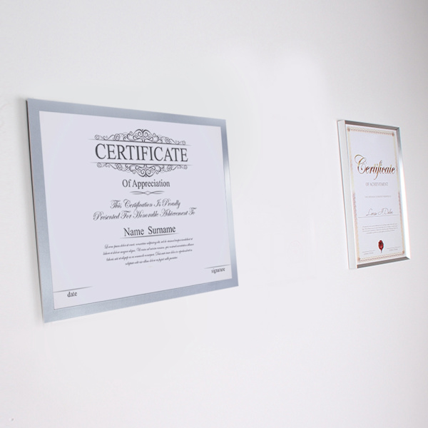 PVC magnetisk ramme for forretningslisens, hengende veggplakat, dokumentramme, beskyttende deksel (A3)
