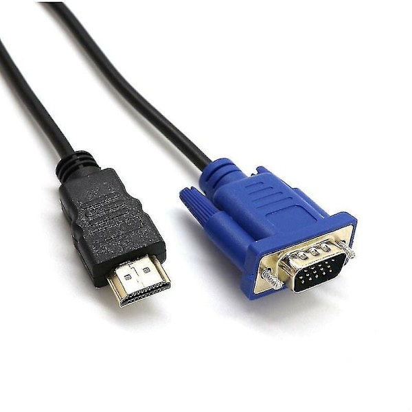 1m HDMI - VGA 1080p -muunninkaapeli HDMI - VGA -liitäntöihin