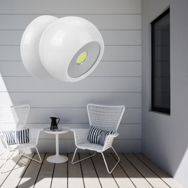 Husstand COB LED Natlys 360° Roterende Korridor Trappe Væglampe med Magnetisk Base