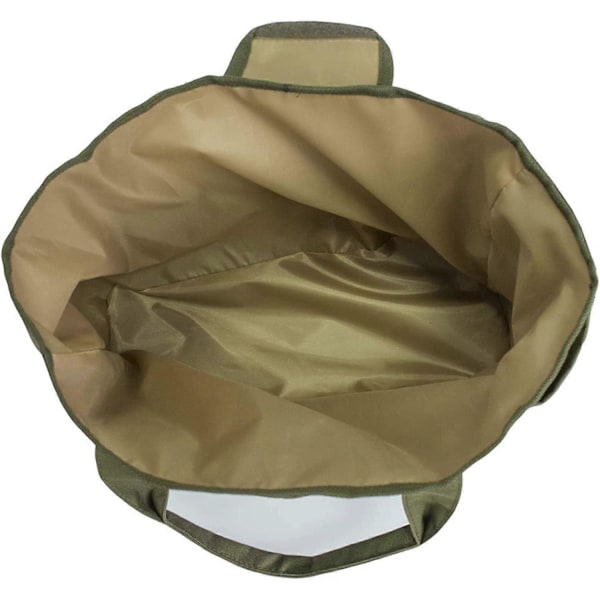 Stor havetaske med flere lommer til haveredskabssæt, haveredskabstaske (Grøn+ Khaki)