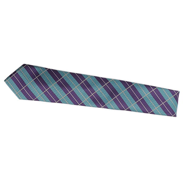 Klassisk stribet slips til mænd - Britisk ternet design - God slidstyrke - Slips til jakkesæt til bryllupper, forretningskonferencer - B002