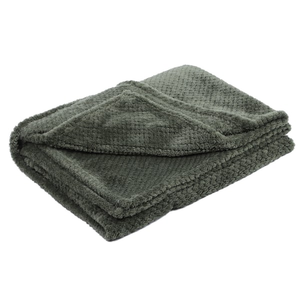 Fortykke blødt polyesterfiber aircondition seng tæppe til sofa soveværelse sengetøj forsyningerMilitær grøn 70x100cm