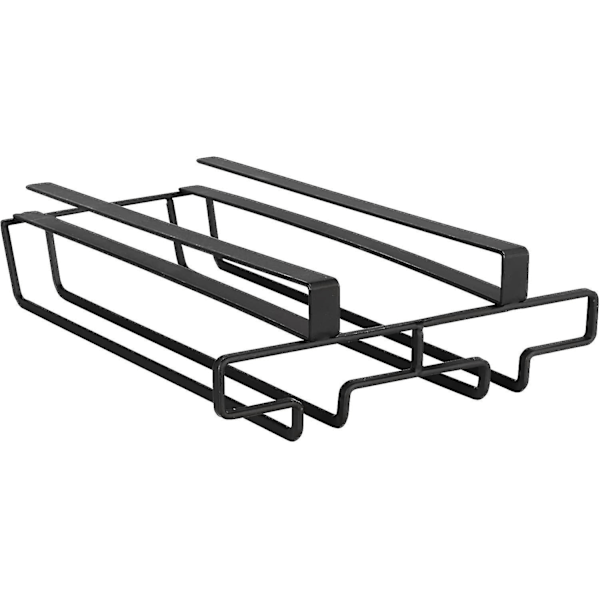 Sort glasophæng til køkkenskab - 1 stk., metal, 26*21,6*4,6cm