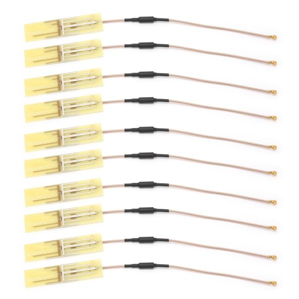10 kpl IPX-antenni 2.4G langaton Mini PCI PCI-E WiFi Bluetooth sisäänrakennettu signaalinsiirto (11cm)