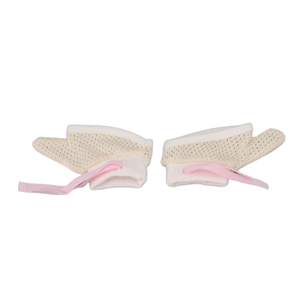 Baby Suger Finger Vantar Stickning Andas Mjuk Justerbar Spädbarn Suger Tumme Vantar för Barn S