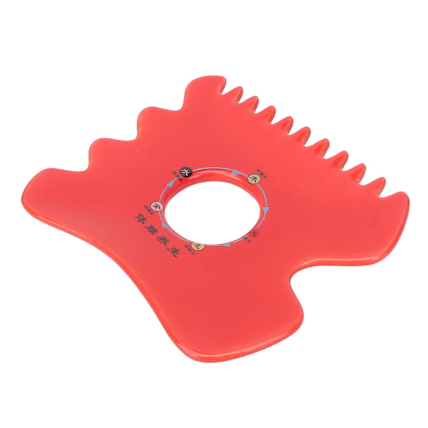 Skin Gua Sha Board Förbättra cirkulationen Olika kanter Keramisk skrapbräda för benrygg