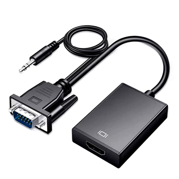 VGA til HD Multimedia Interface Converter Profesjonell 1080P VGA Adapterkabel for PC Laptop TV