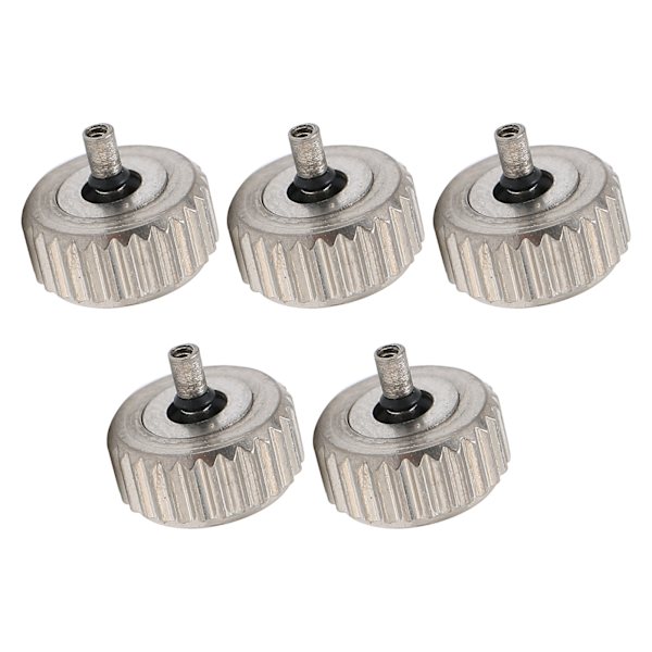 5 st klockkrondelar Bekväma stål Assorterade klockkrondelar för klockersättningstillbehör 6,5 mm / 0,26 tum