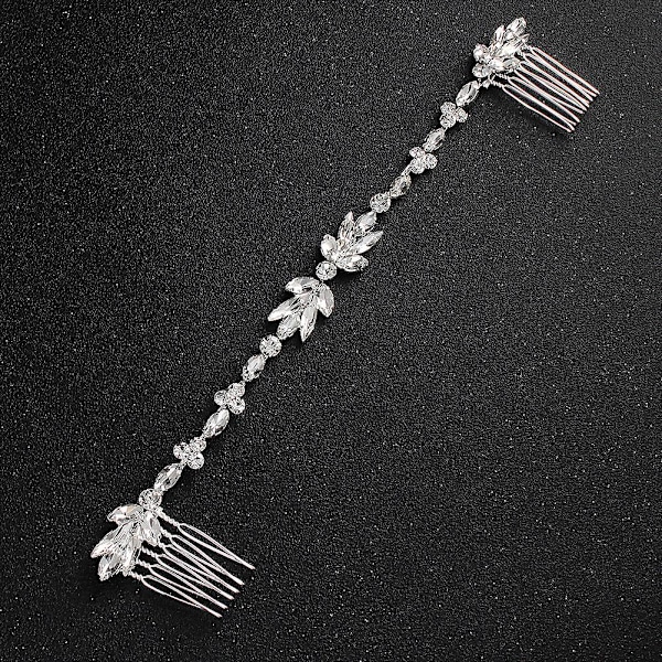 Pärl- och Strassdiadem - Elegant Bröllopshårtillbehör för Kvinnor