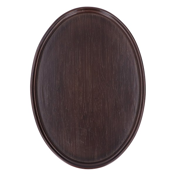 Oval tebricka i bambu - Dekorativ, robust, elegant och säker - Bricka för middag, te och mat - Perfekt för hem och restaurang