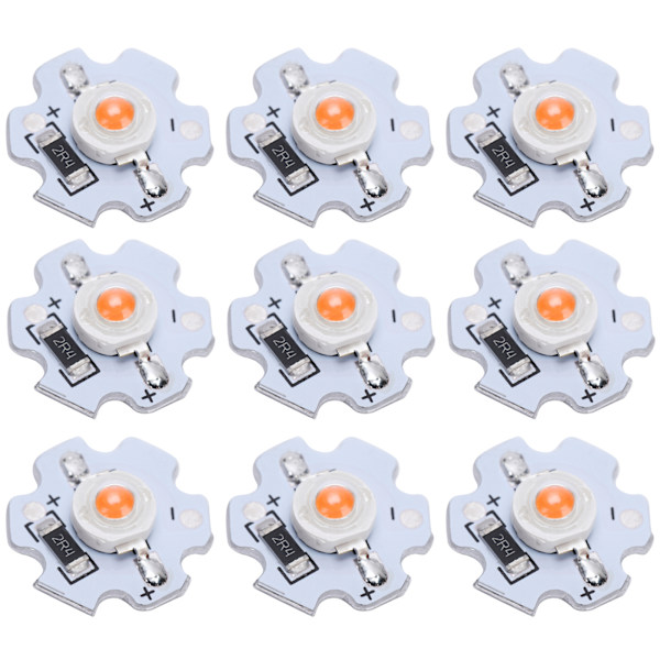 25 st 5V LED-chips 200LM 3W LED-lampor med hög effekt för DIY-belysningsarmaturer Rosa ljus 380‑840NM