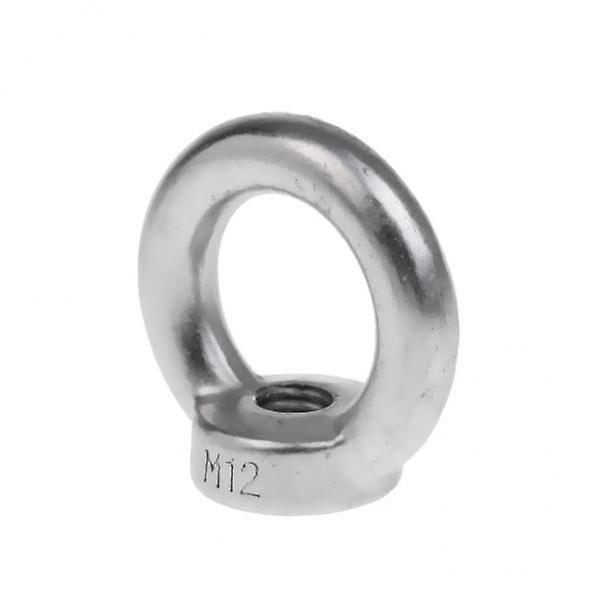2 x M6/M8/M10/M12-M22 304 Rostfritt Stål Lyftögla Mutter Ringformade Muttrar 12mm