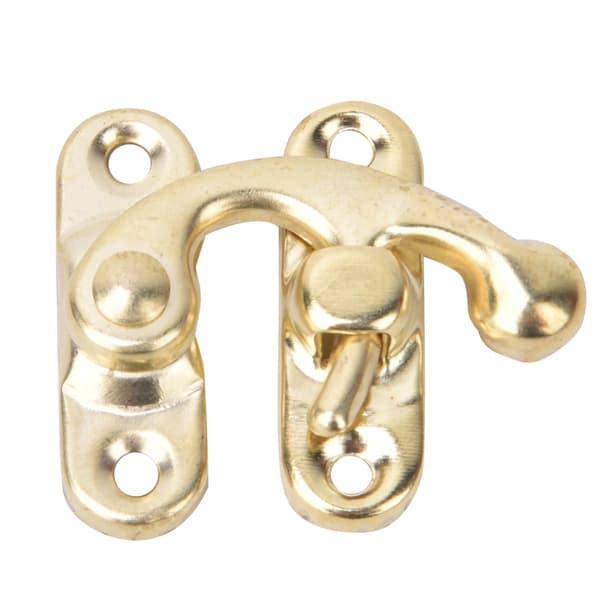 30 st Haspel Retro Stil Järn Låskrok Haspel för Smycken Presentaskar 3,2 x 2,8 cm Gul Höger Låskrok Haspel