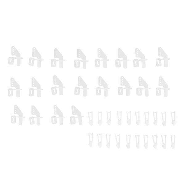 20 Set 4-håls Styrhorn Clevis Kit KT Rodervinkel för RC Flygplan Skum Fixvingad Flygplan