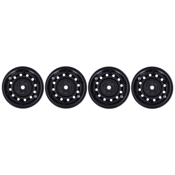 4 stk. RC Crawler Beadlock Fælge 12 Huller Metal Fælg Erstatning til TRX4/SCX10 Sort