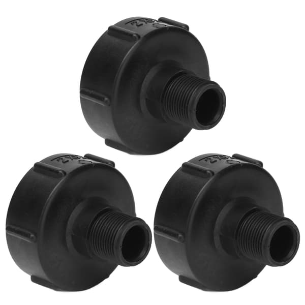 3 stk. IBC-tankforbindelse G3/4 gevind ABS-plastik afløbsadapter udskiftningsventilfitting S60-2in NPS