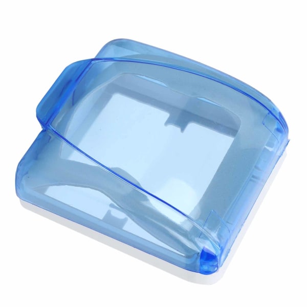Universal 86 Typ Socket Vattentät Box Transparent Wall Switch Protection Box för Badrum Blå