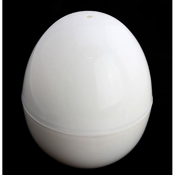 Hurtig Eggkoker - Kok 4 Egg, Hardkokte eller Posjerte, på 5 Minutter - Spesielle Formekokeverktøy - Hvit, 5.5*6.3