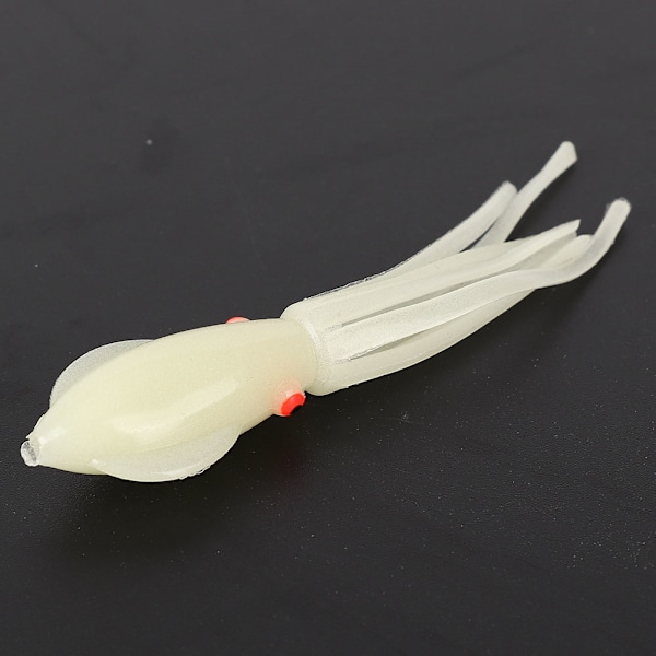 Myk PVC lysende kunstig naturtro blekksprut fiske lokke agn Swimbait (10 stk 6,5 cm)