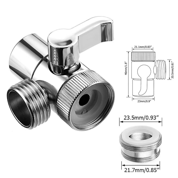 Hembadrum Handdusch Sprayer Hår Tvätt Kit Kran Konverter Adapter Set Tillbehör Kran Konverter