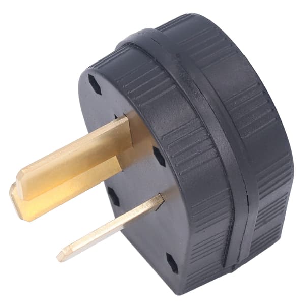 3-benet industriel lige stik messingkontakter hanstik US standard 50A 125V/250V
