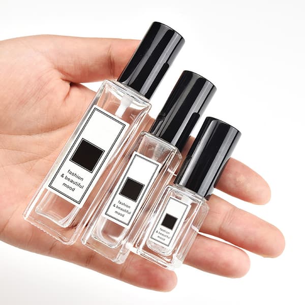 5 ml parfymflaska tom transparent glas påfyllningsbar minisprayflaska