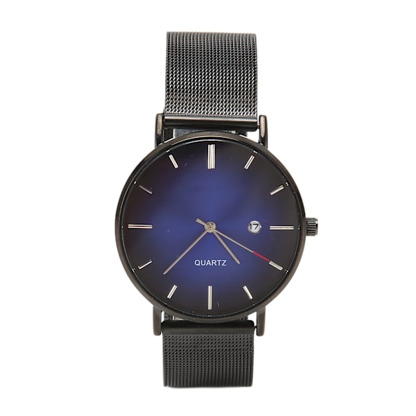 Män Blue Dial Quartz Watch Bärbar Fashionabla Elegant reptålig vattentät watch för affärsresa