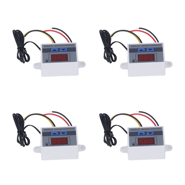 4 stk. Temperaturregulator Digital Display Temp Regulator ‑50℃ til 110℃ 110‑220V 1500W
