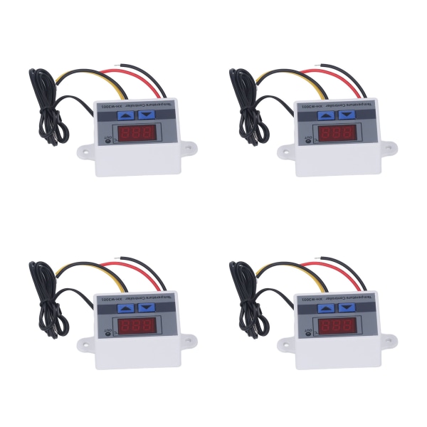 4 stk temperaturregulator digital display temperaturregulator ‑50℃ til 110℃ 110‑220V 1500W