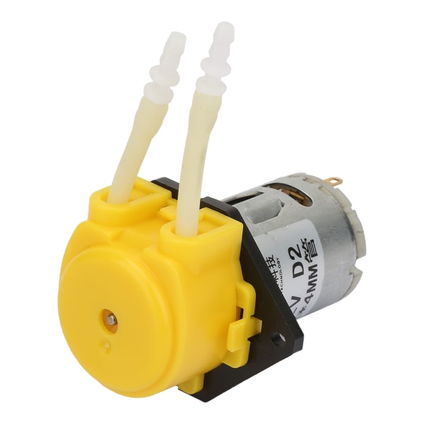 DC12V gul mikrovann væske peristaltisk pumpe for akvarium lab Analytisk 2*4 mm