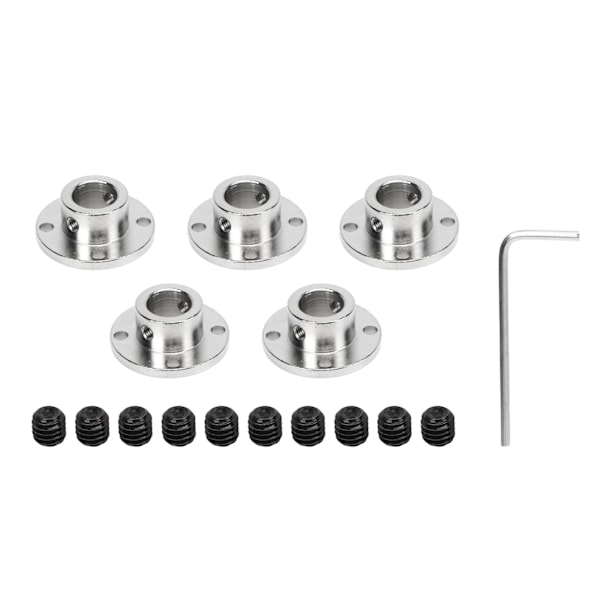 5 PCS Flange Coupling Connector Guide Shaft Support Coupler Fittings 12mm Inner Diameter