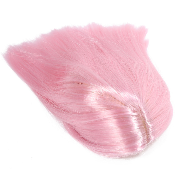 Lyhyt suora hiusperuukki Hengittävä elastinen hihnaperuukki juhliin Cosplay-elämään 35cm / 13.8inPink
