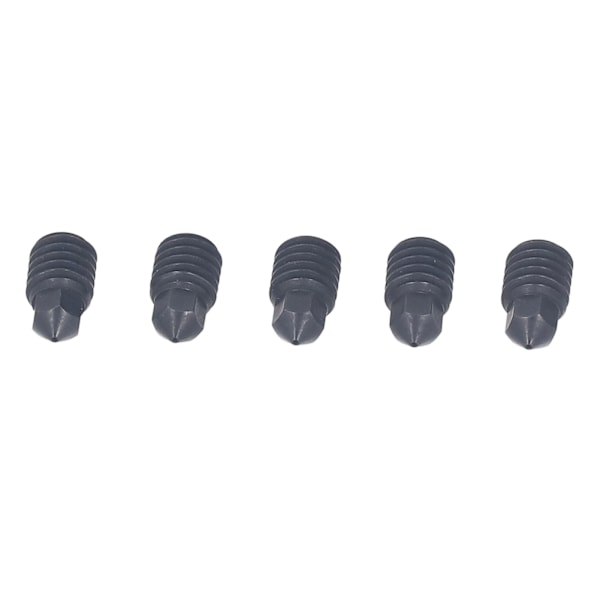 5 stk. Hærdet stål dyse High Speed printhoved support 1,75 mm filament til Bambu Lab X1 eller P1P 3D printer Hot End 0,4 mm