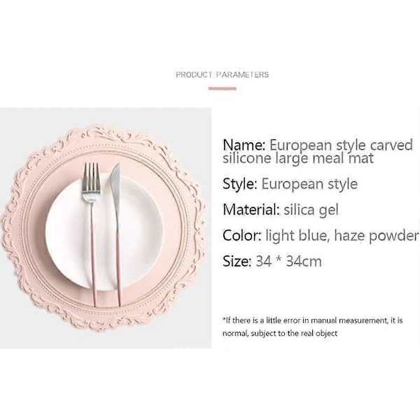Eurooppalaistyylinen kohokuvioitu silikoninen pyöreäTabletti Lämpöeristys Sopiva