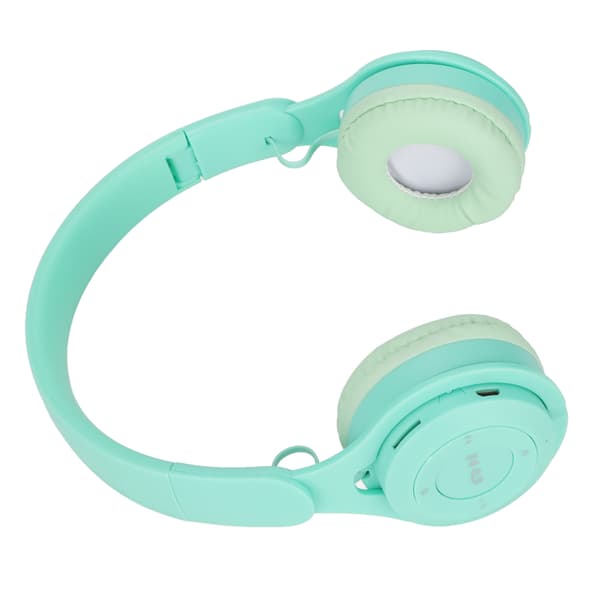 Y08 Barnhörlurar Macaron Stilrena Stereo Ljud Vikbara Plug in Kort Bluetooth Over Ear Hörlurar Grön