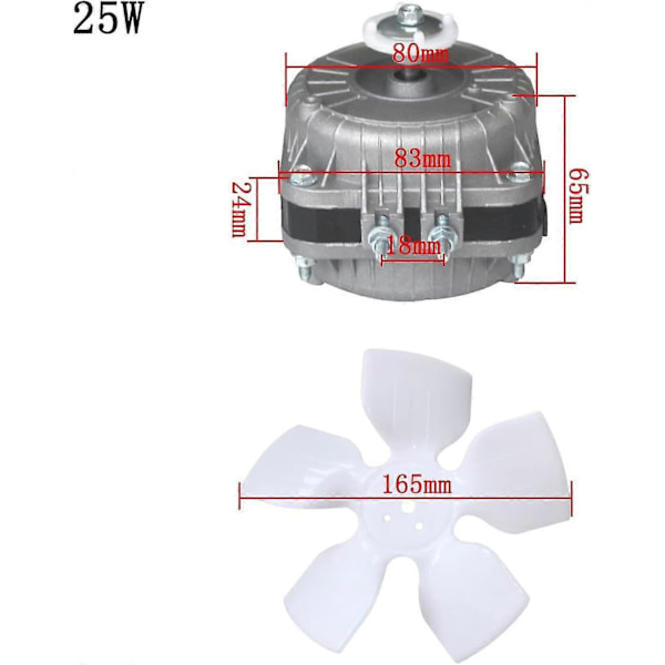 220v Kylskåpsfläktmotor Kyl Frys Ventilerad Kyl 25w 35w 40w 60w För Ventilerat Kallskåp Frys