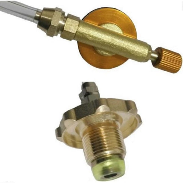 G-as Spis Propan Påfyllningsadapter Brännare Platt Cylinder Tank Adapter Utomhus Camping Påfyllningsadapter