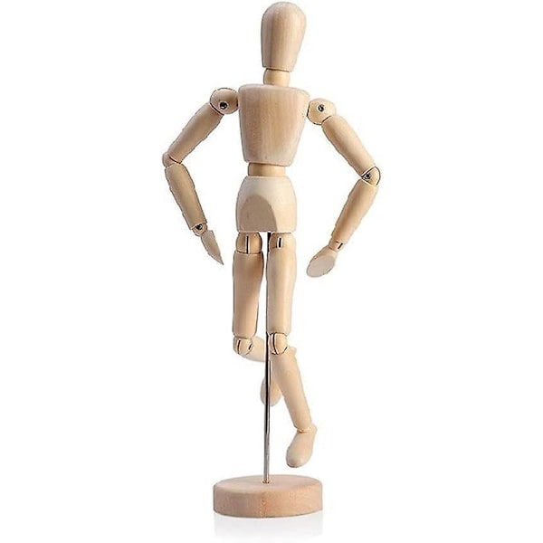 Konstnärdocka, Ornamentmodell med Ställ, Rörlig Leddocka, Konstnärsmannekäng, Articulerad Docka, för Ritning och Skrivbordsdekoration - Hållbarhet