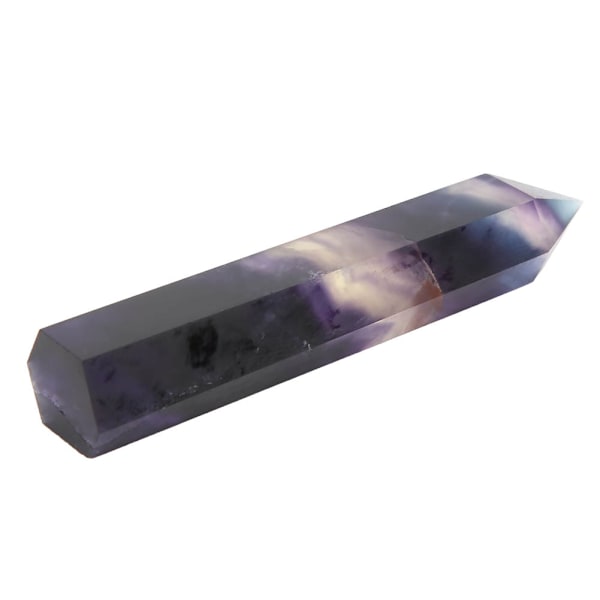 Enkelt spids farverig fluorit krystal søjle helbredende meditation krystal kvarts ZZ0199