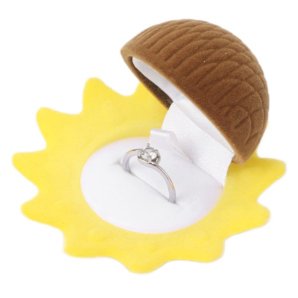 Matkakorujen organizer Mini kannettava auringonkukan muotoinen sormus kaulakoru rannekoru korujen case naisille