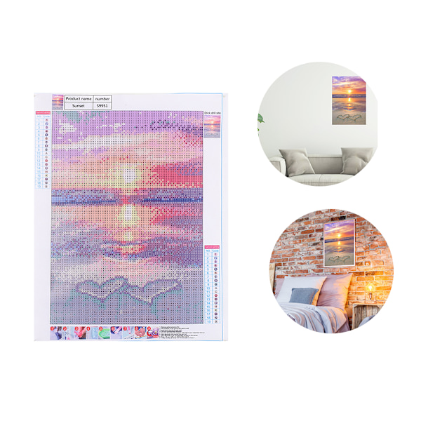 DIY Auringonlaskun Maisema Kuvio 5D Täysi Pora Timanttimaalaus Kirjonta Maalaukset Kuvat Taiteet Käsityöt9951