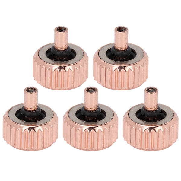 5 stk profesjonelle erstatningsurkrone i roségull, tilbehør for reparasjon av urkrone, 5,5 mm / 0,22 tommer