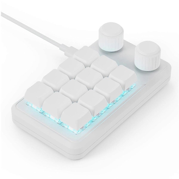 Mini Gaming Keypad Hotswap Macropad Hvit