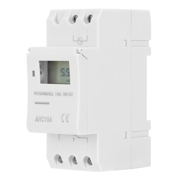 Ukentlig timerbryter Mikrodatamaskin På Av Kontroll LCD Display TidsreléAC220V
