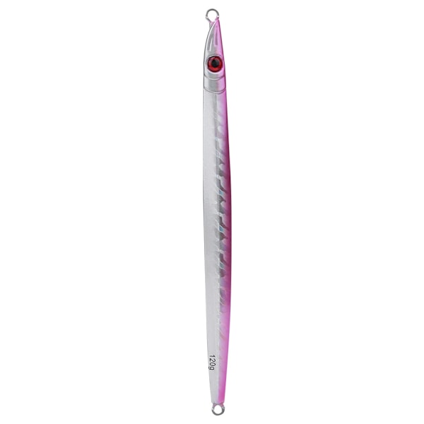 Vertikale pilker Lysende sakte jigging lokker hardt fiskeagn for saltvannsfiske i ferskvann (3#rosa + lysende stripe)