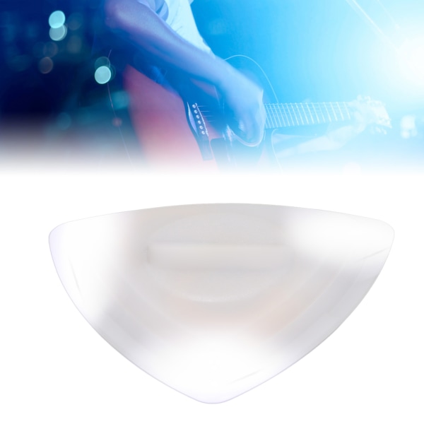 Høysensitiv LED-lys gitarplukk med glødende hvit erstatning White